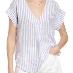 Rails Nala Striped Linen Blend Top, XS